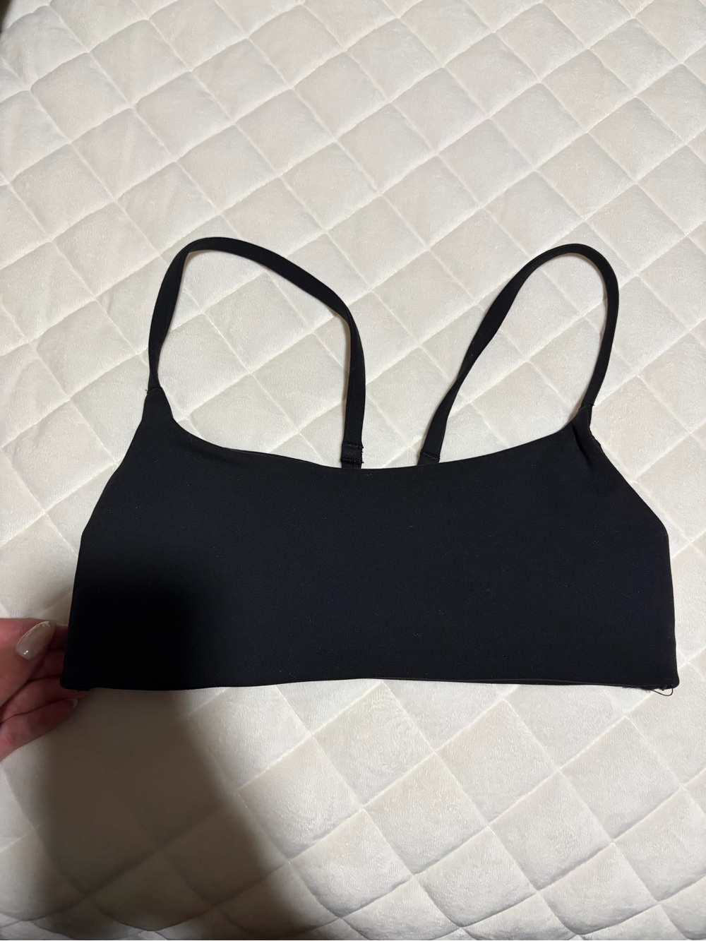 Wunder train black lululemon bra size 6